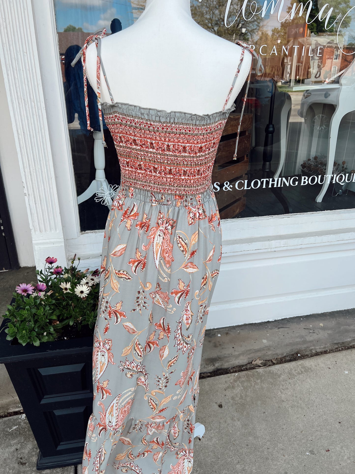 BOHO PAISLEY MAXI DRESS