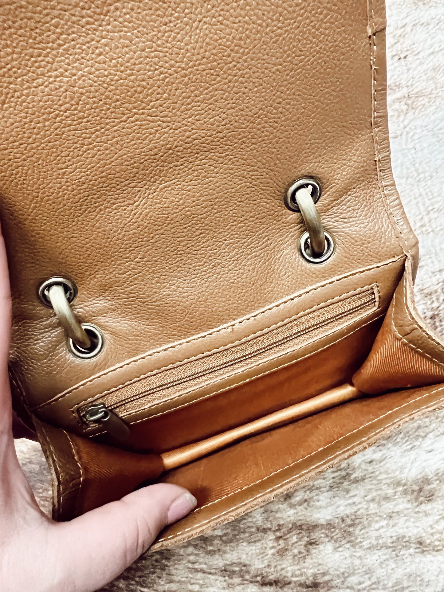 IN BLOOM HAND-TOOLED PURSE
