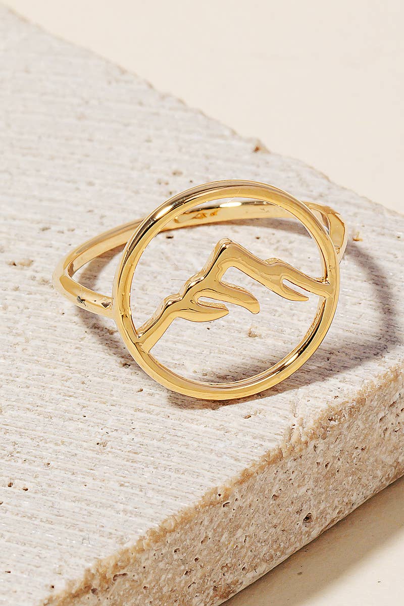 MOUNTAIN SCENE PENDANT RING