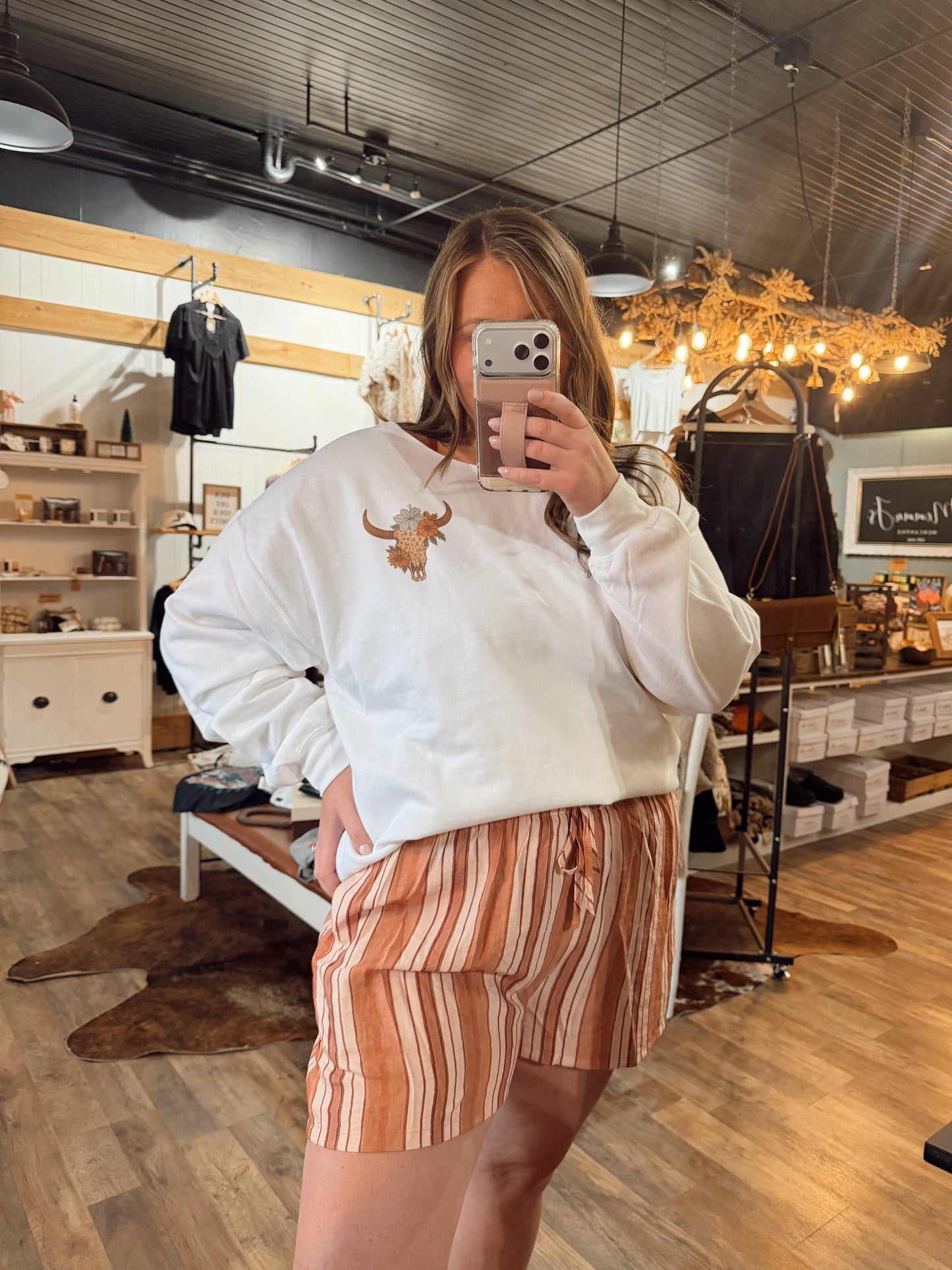 CORA STRIPE SHORTS