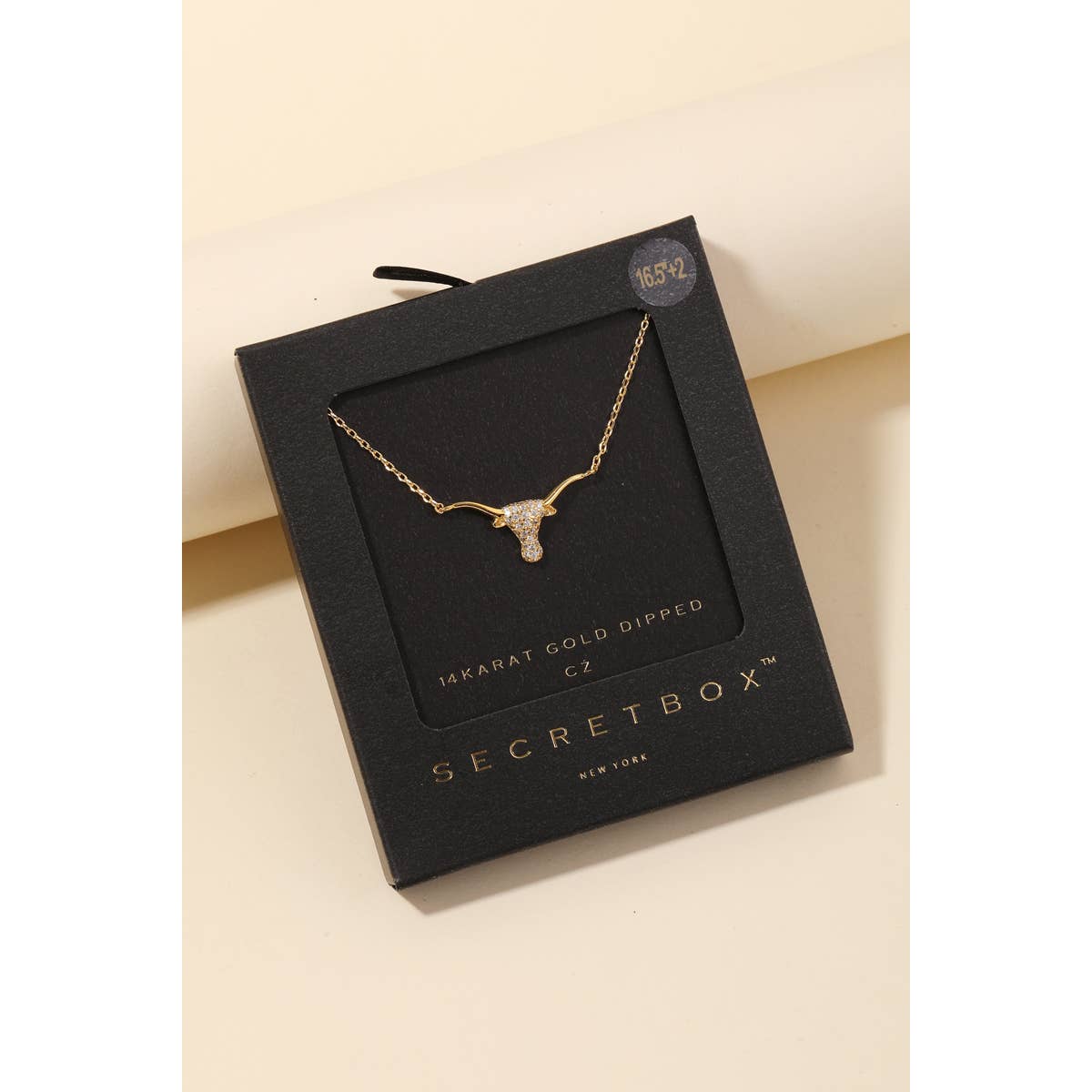 LONGHORN STUD NECKLACE