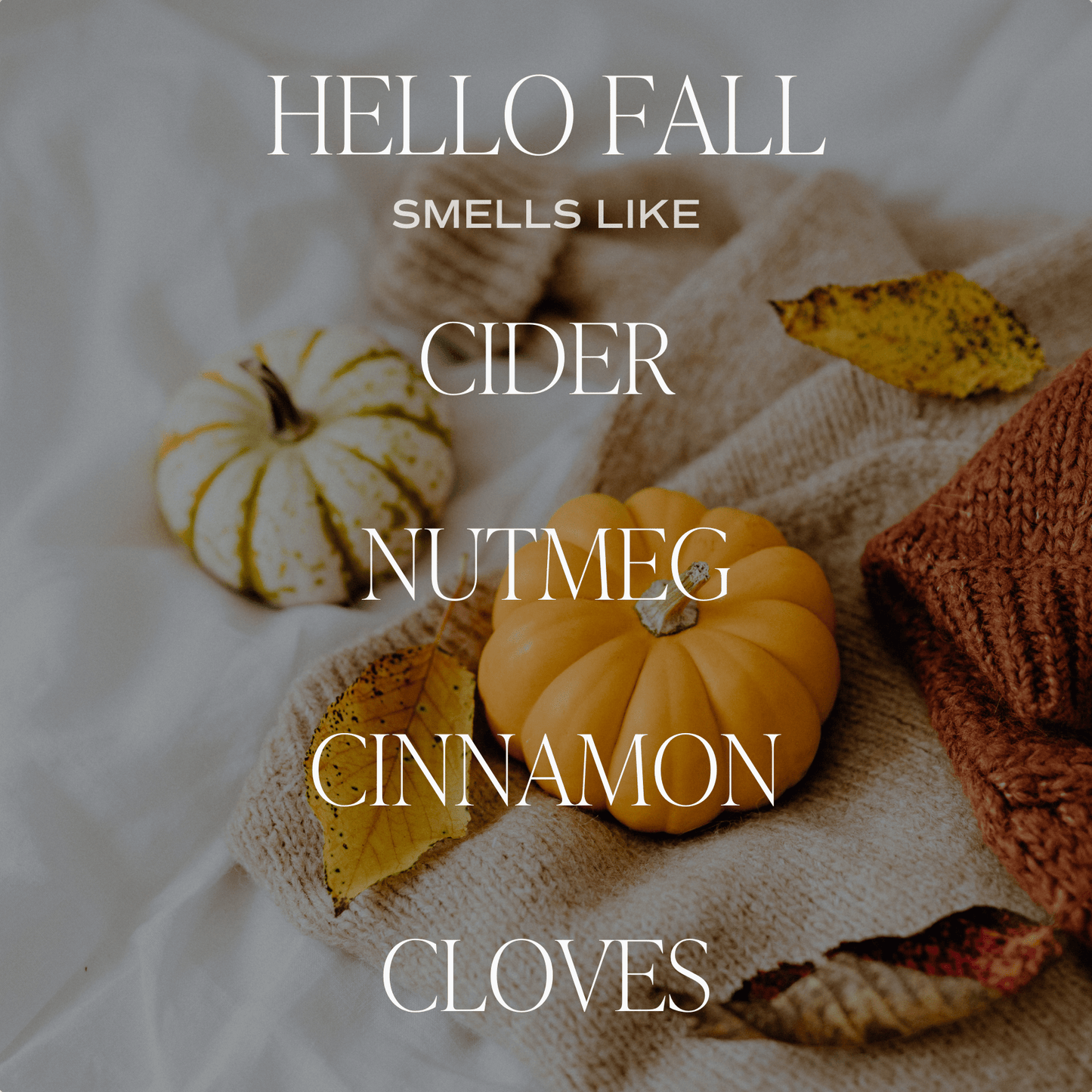 HELLO FALL SOY CANDLE