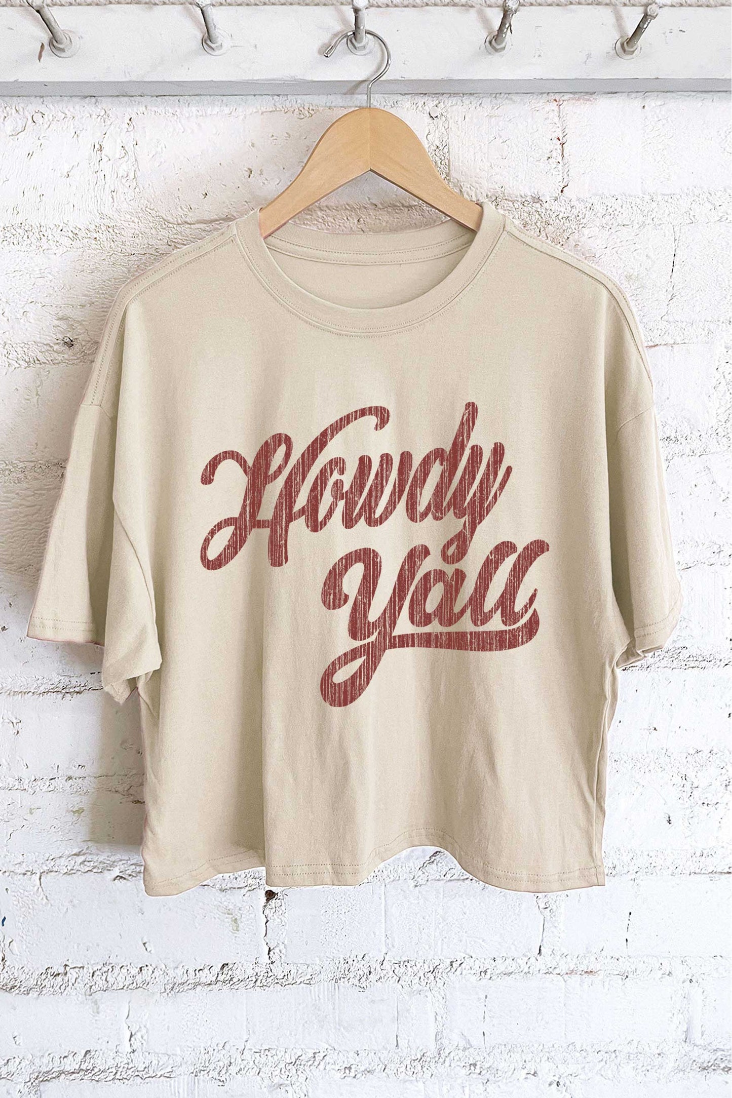 HOWDY Y’ALL LONG CROP TOP