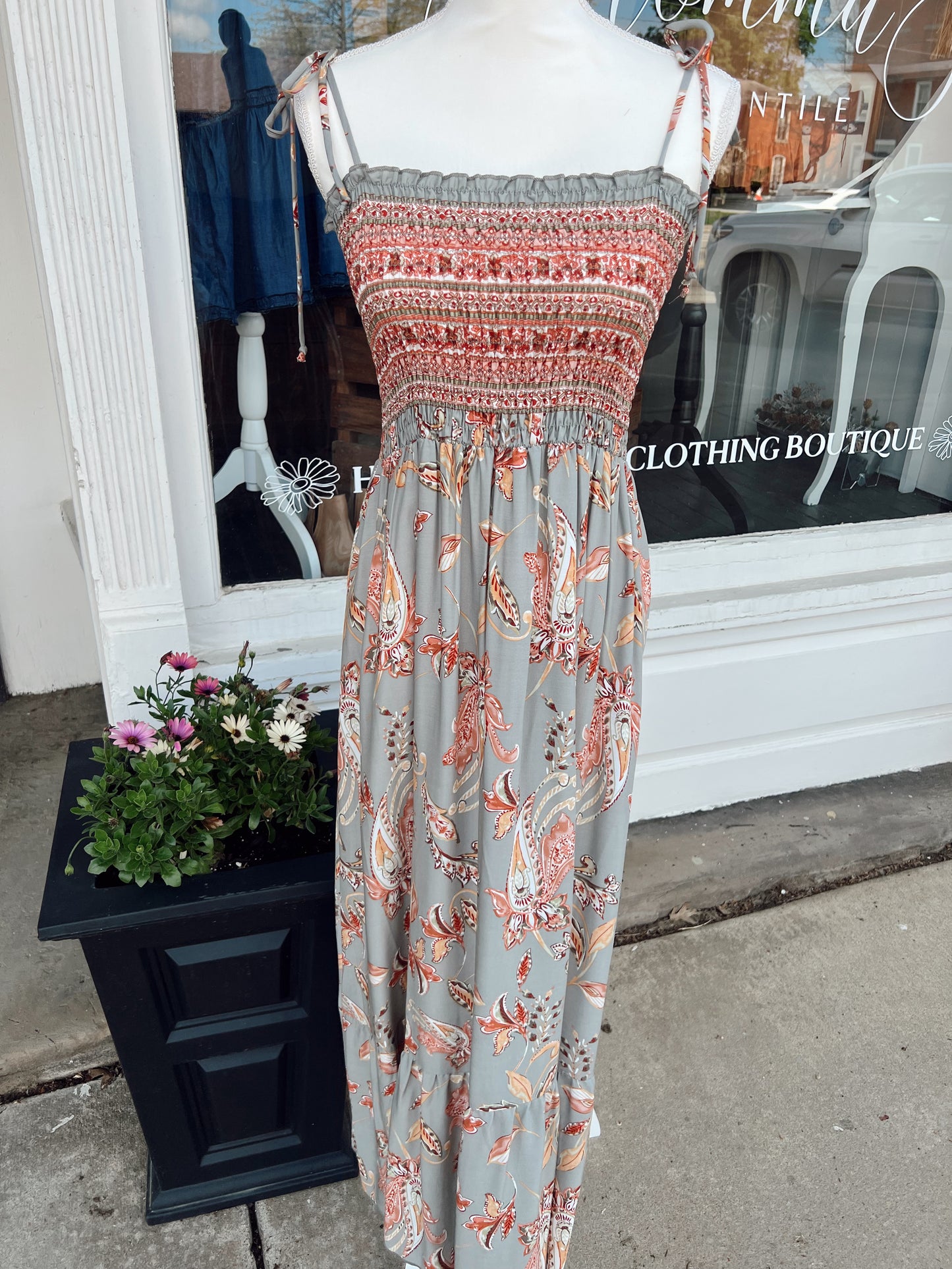 BOHO PAISLEY MAXI DRESS