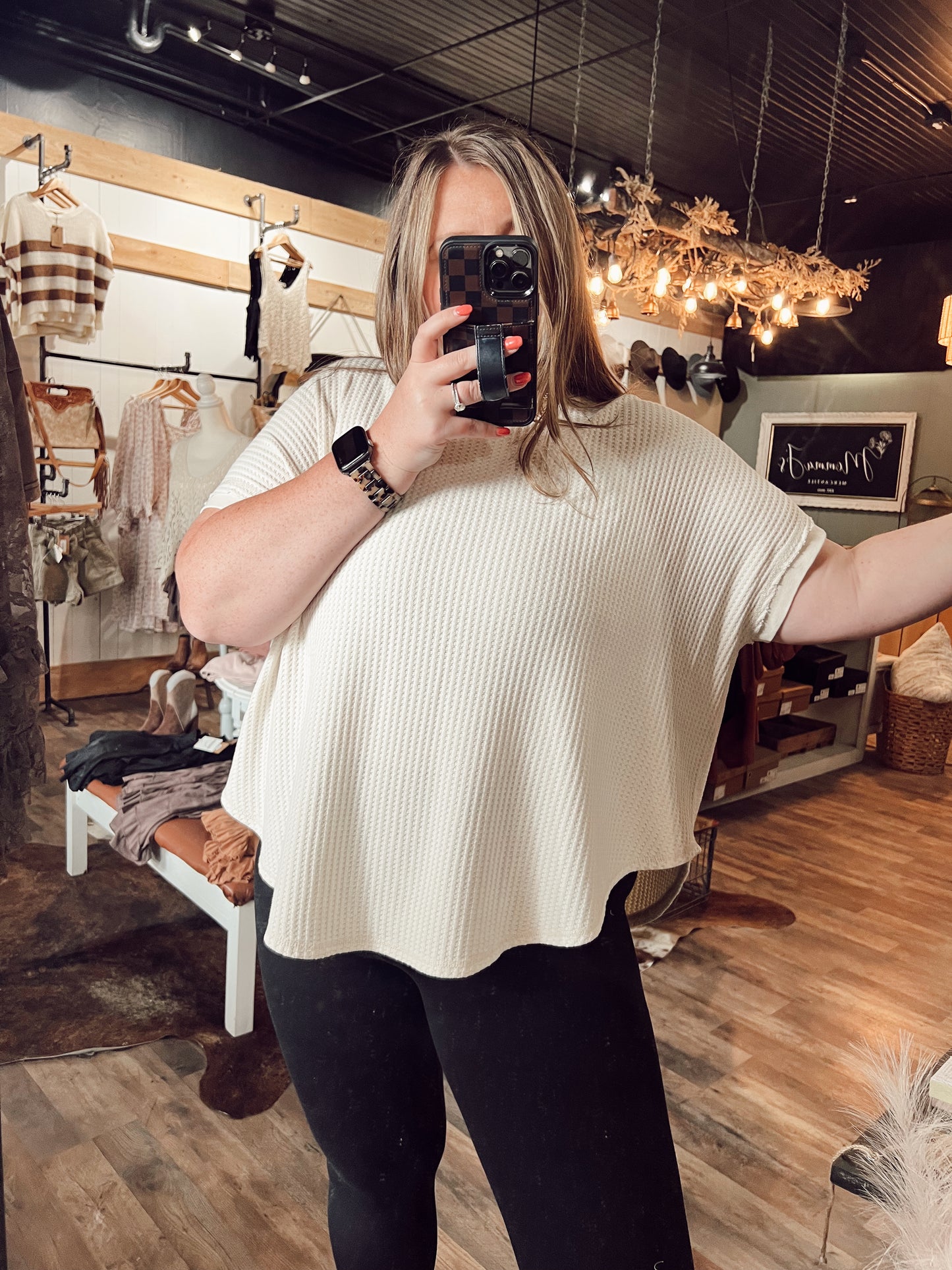 WILLA WAFFLE TOP