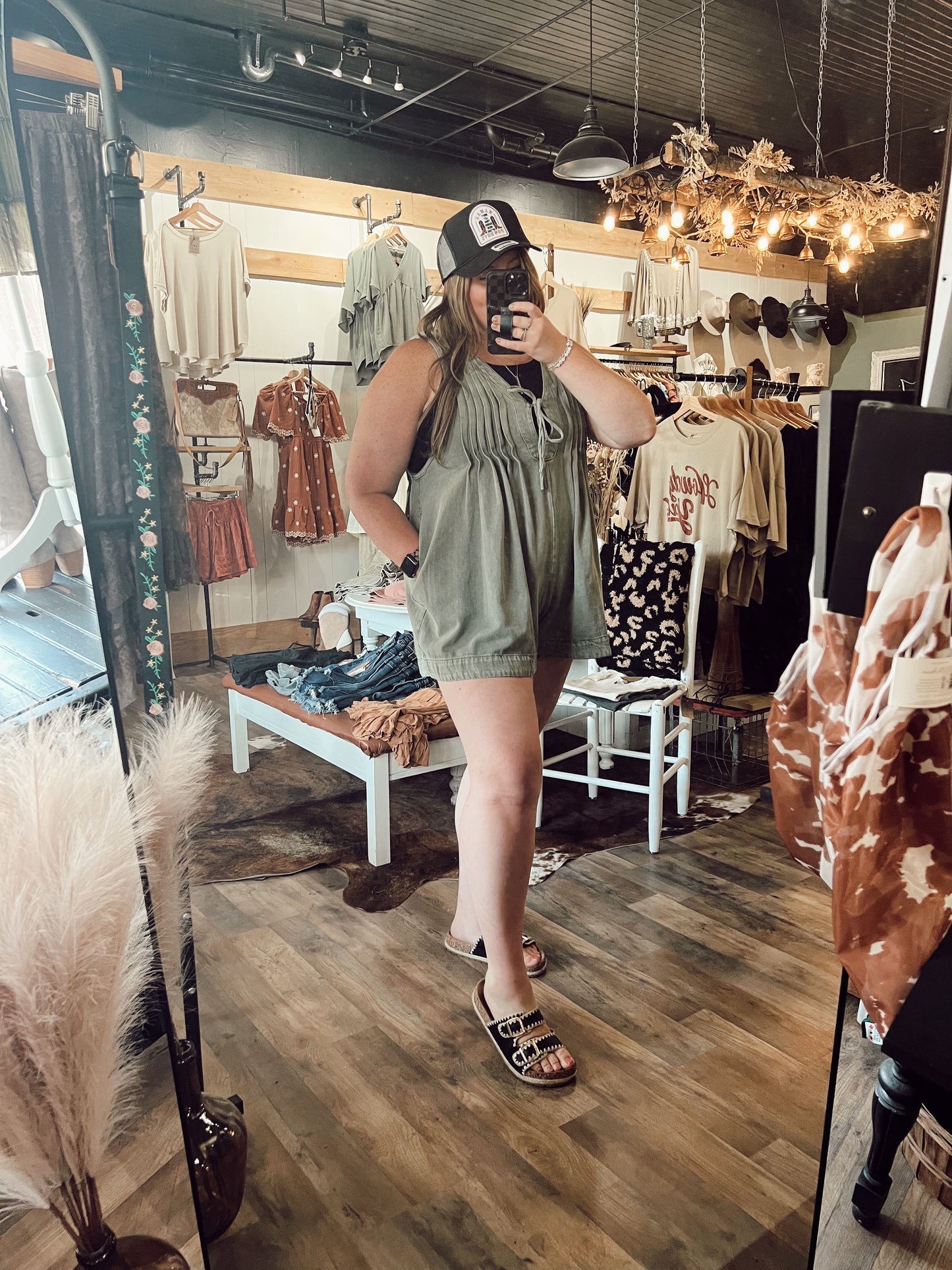 RUSTLER DENIM ROMPER