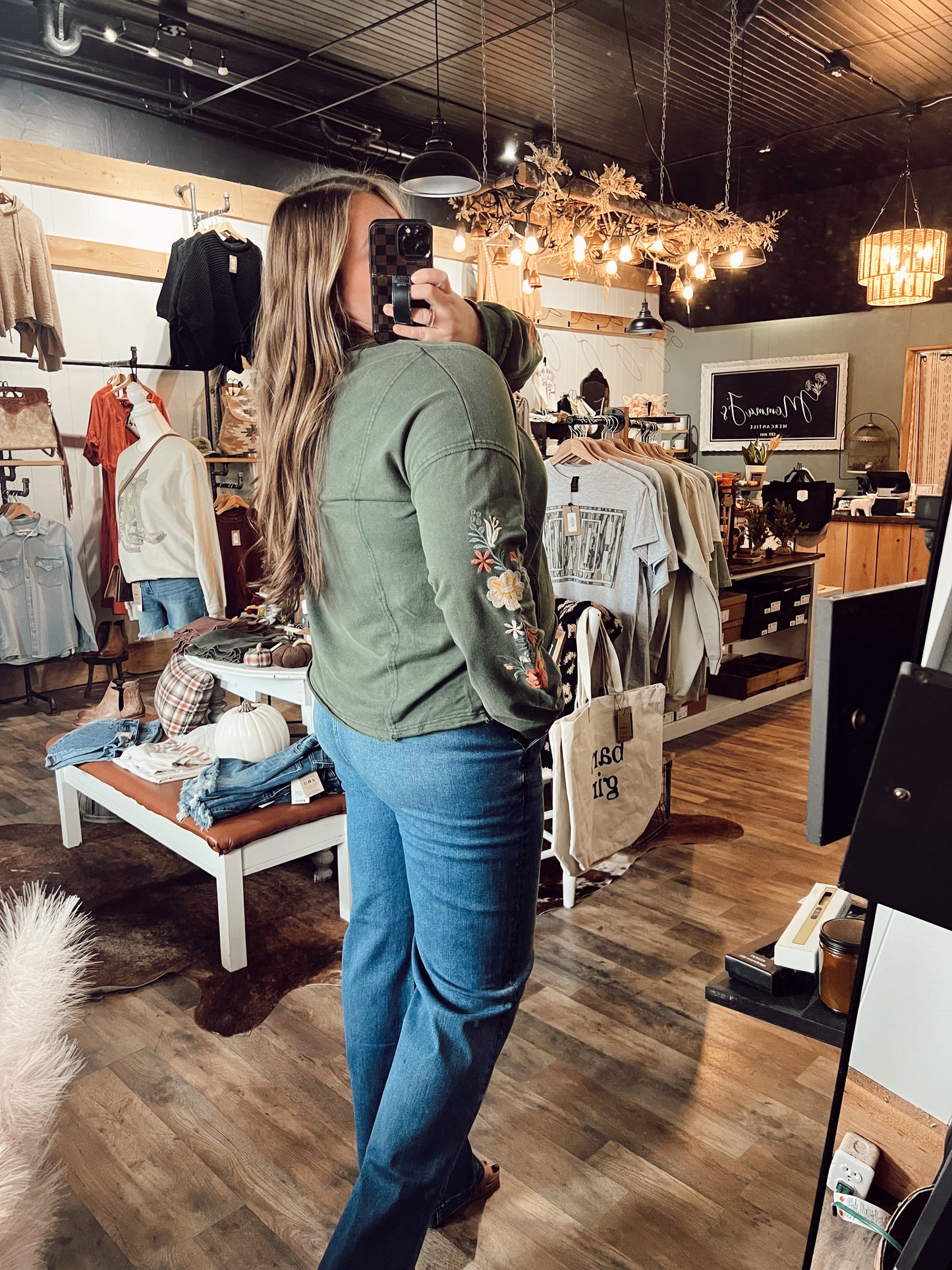 THISTLE & THORN EMBROIDERED TOP
