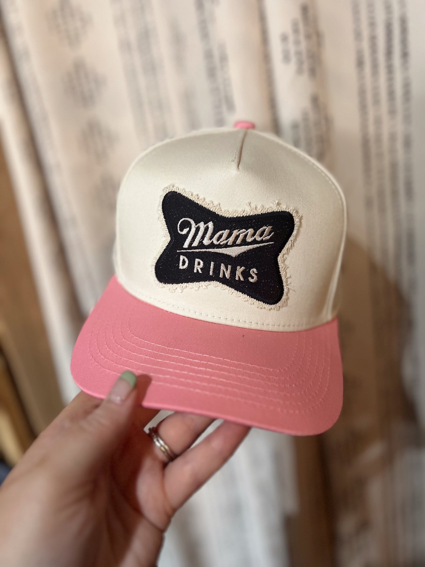 MAMA DRINKS TRUCKER HAT