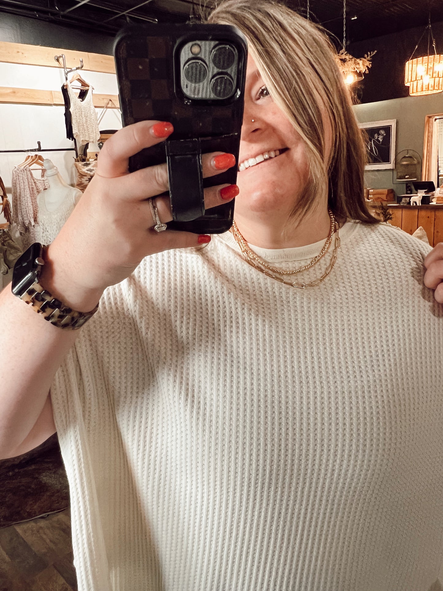 TRIPLE STACK CHAIN NECKLACE
