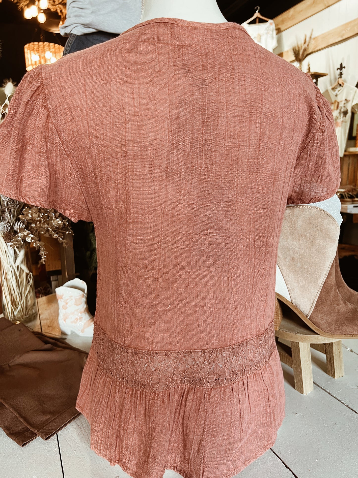 KYLEE BUTTON DOWN TOP