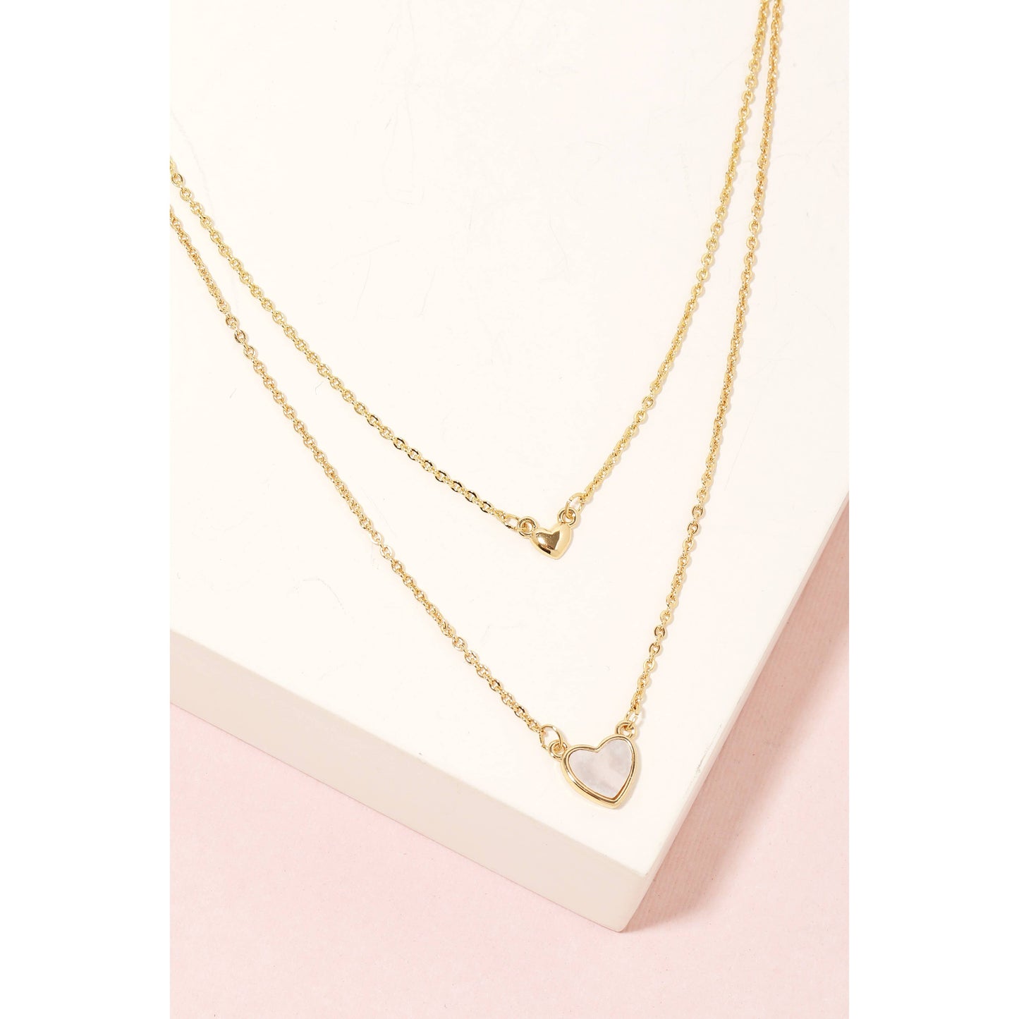 HEART STACKED NECKLACE