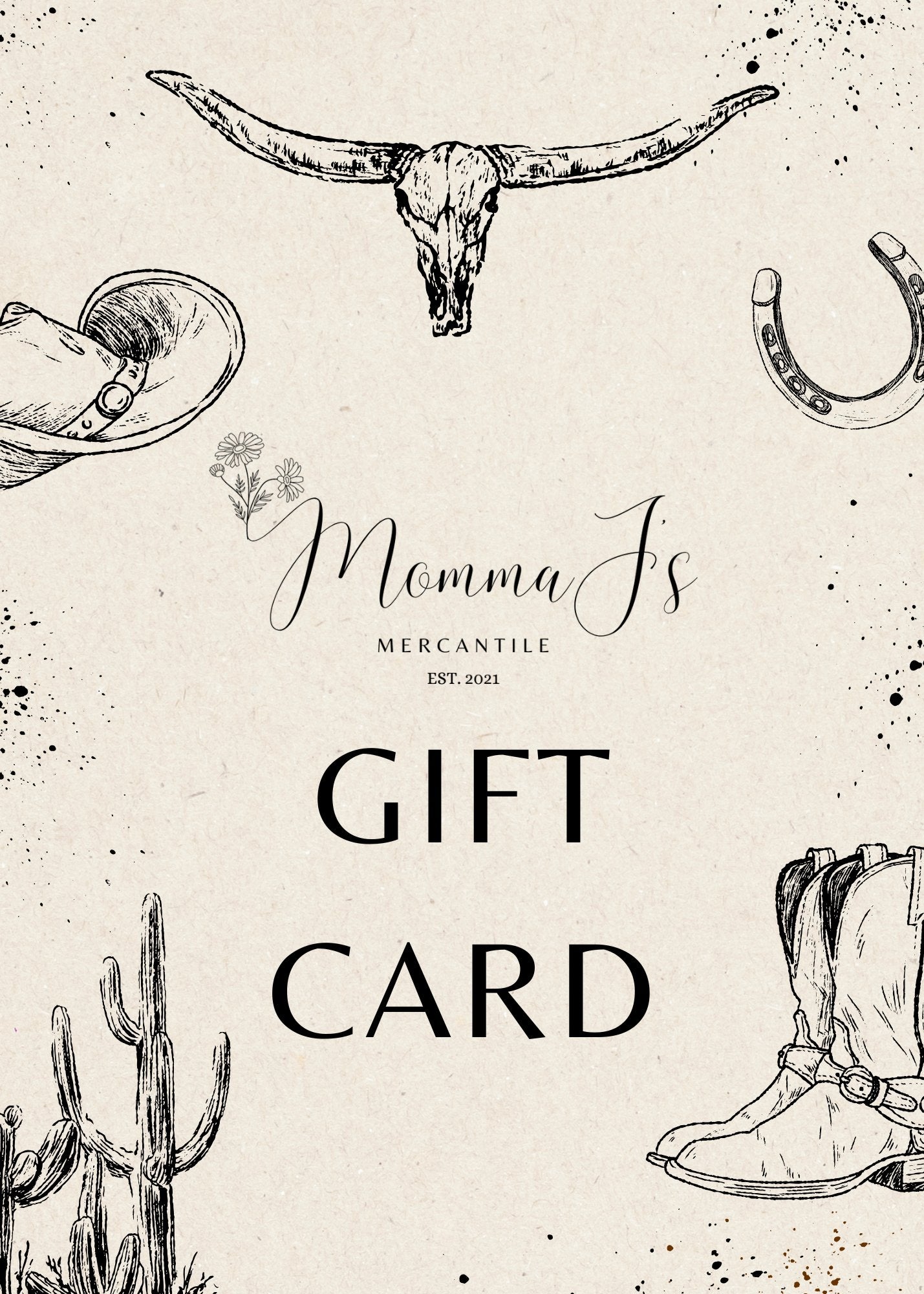 GIFT CARD – Momma J's Mercantile
