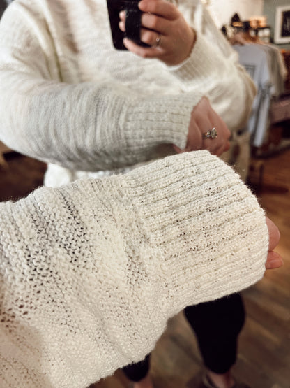 MAGNOLIA LACE SWEATER