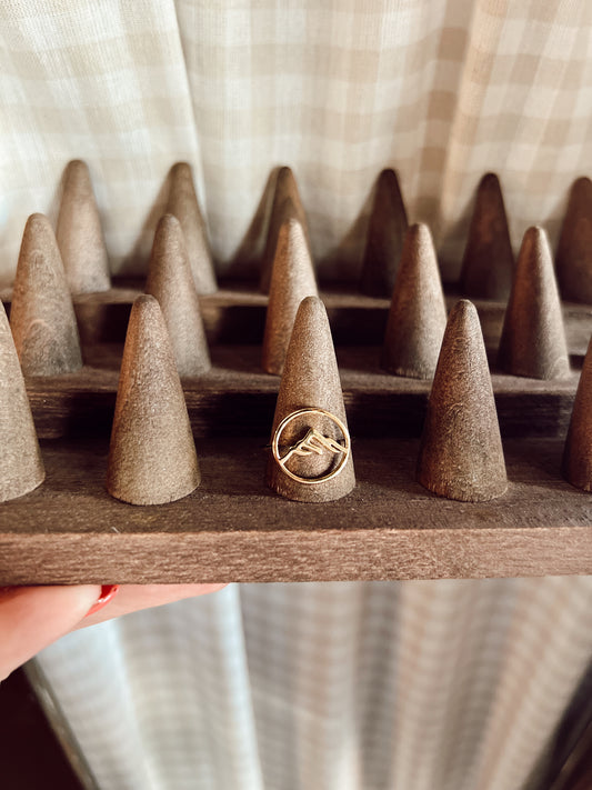 MOUNTAIN SCENE PENDANT RING