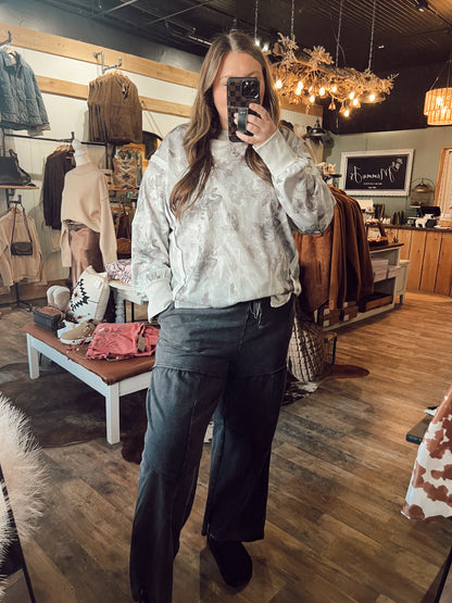 BE FREE MINERAL WASH WIDE LEG