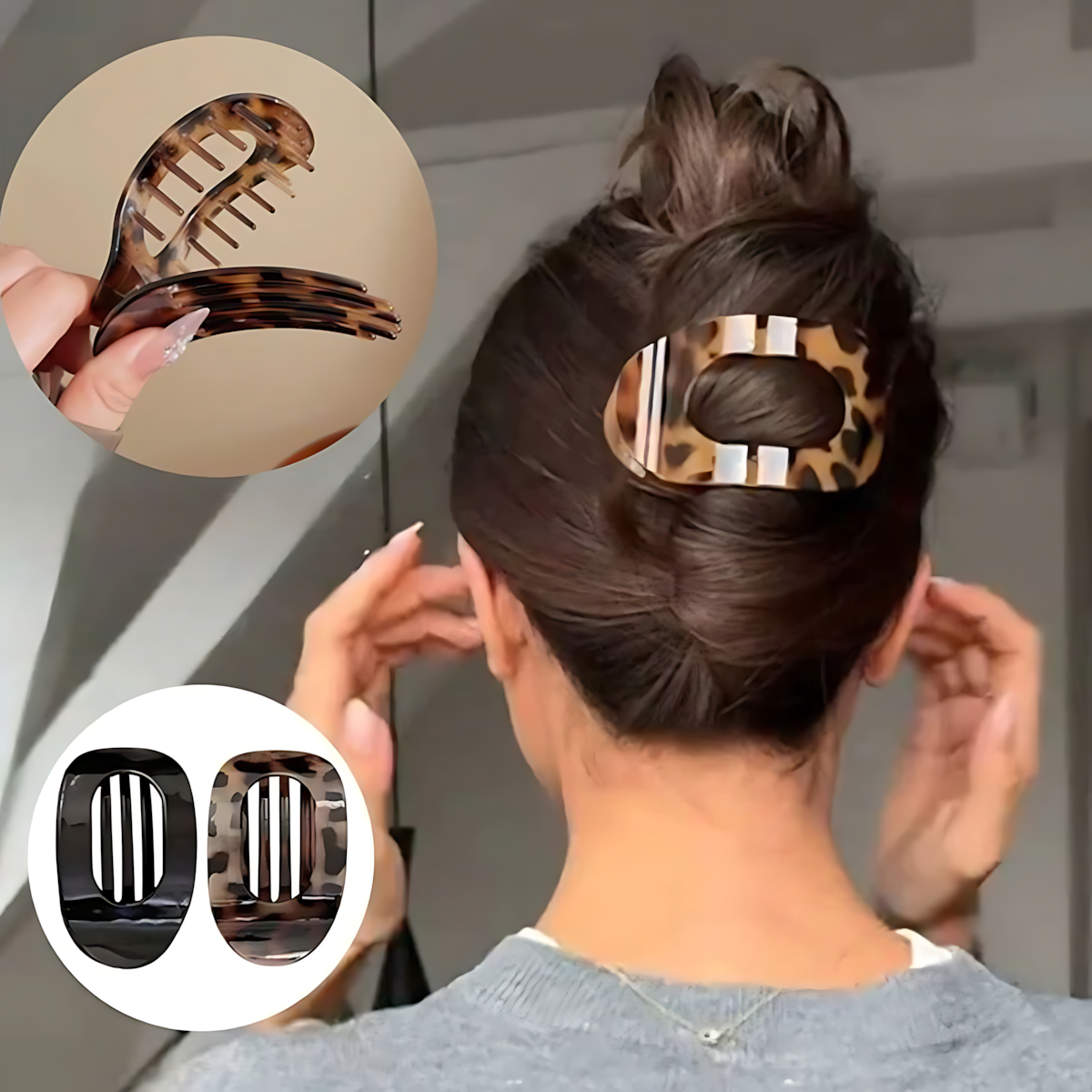 OVAL FLAT HAIR CLIP