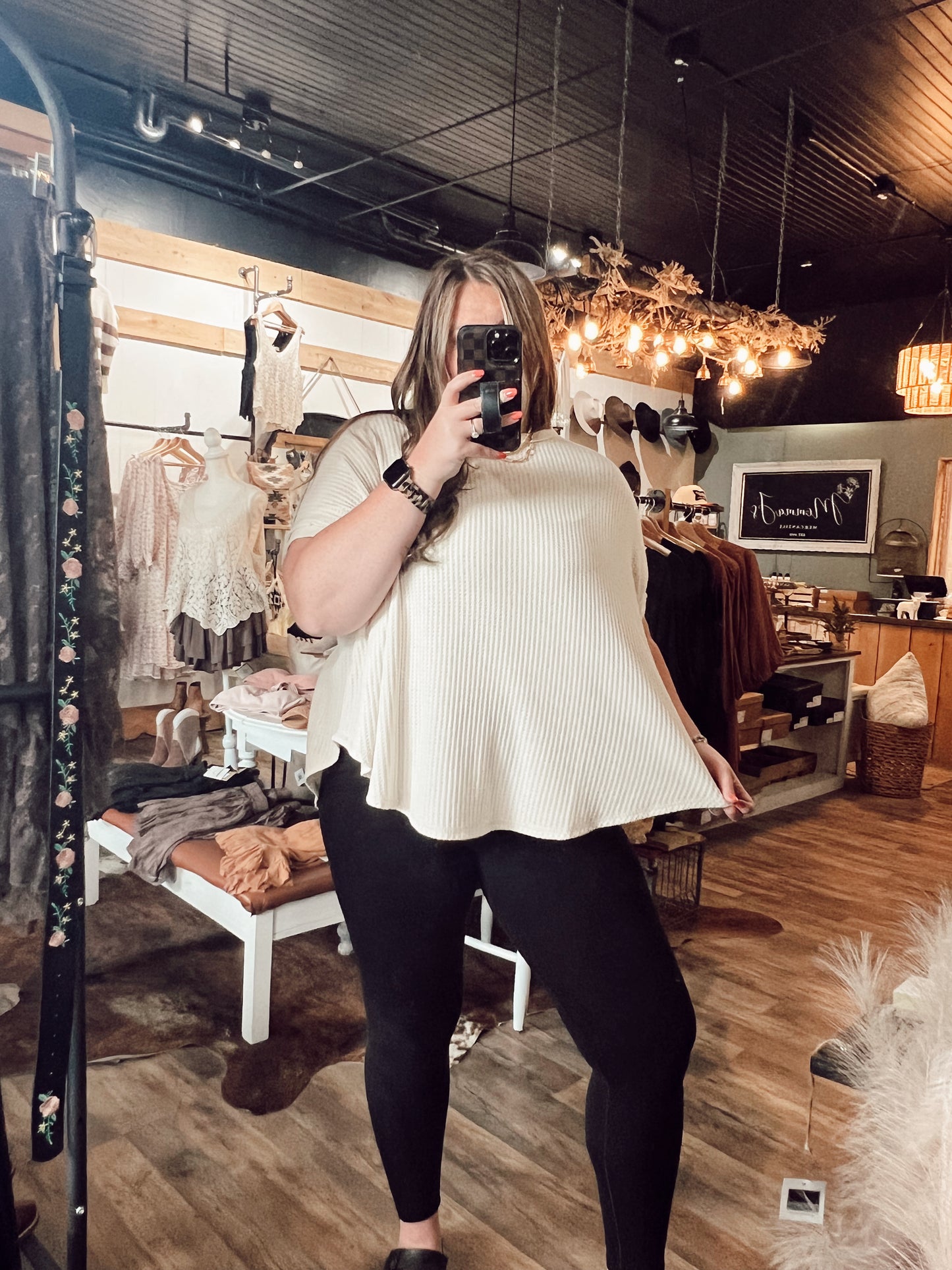 WILLA WAFFLE TOP