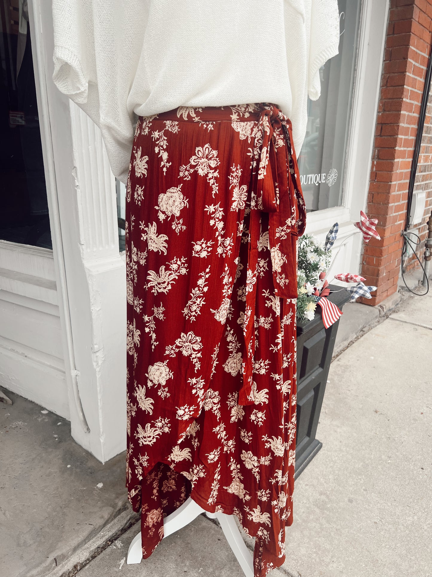 THE HATTIE MAXI WRAP SKIRT