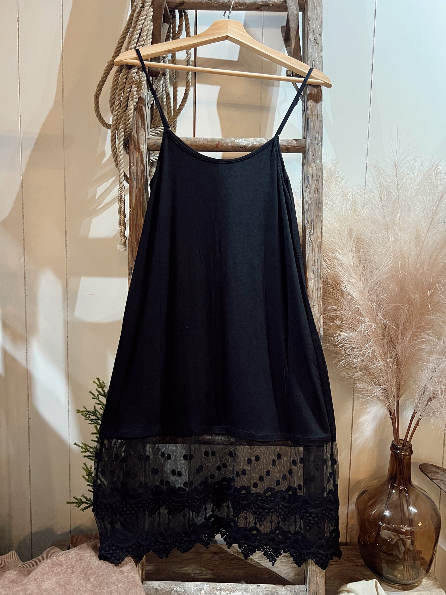 LACE TANK SLIP DRESS
