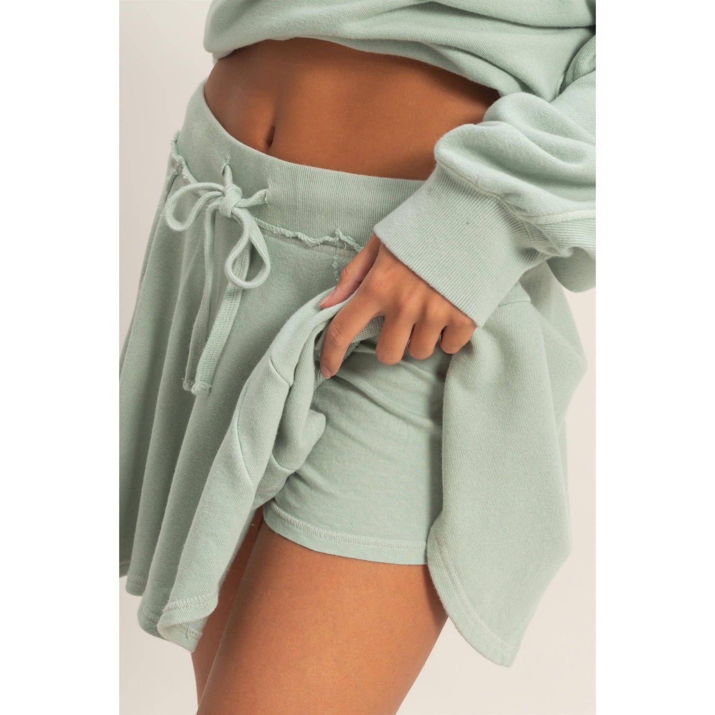 ACID WASH FLOWY SKORT