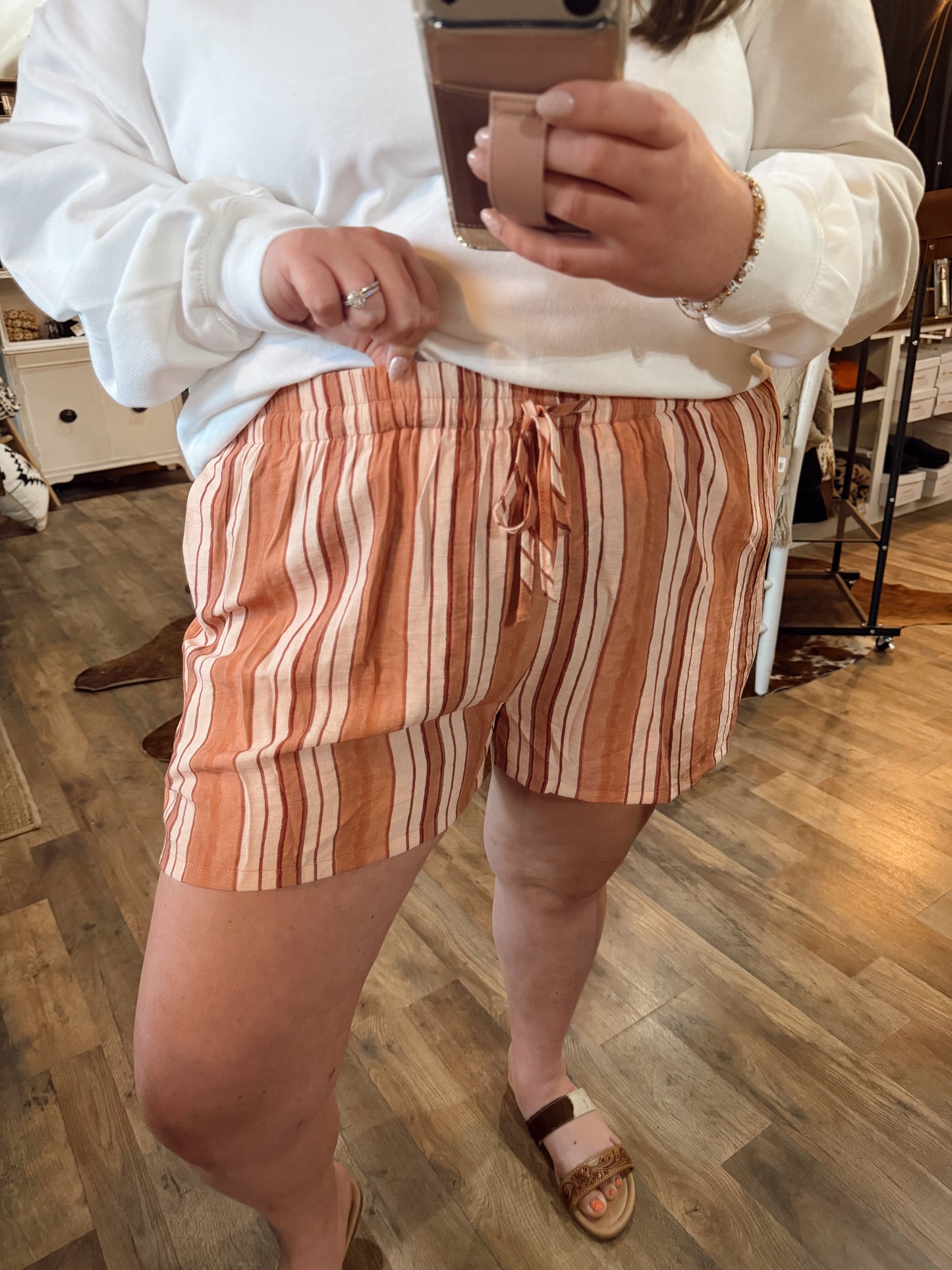 CORA STRIPE SHORTS