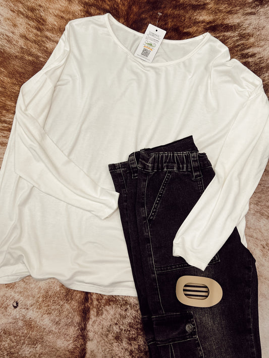 DROP SHOULDER LONG SLEEVE