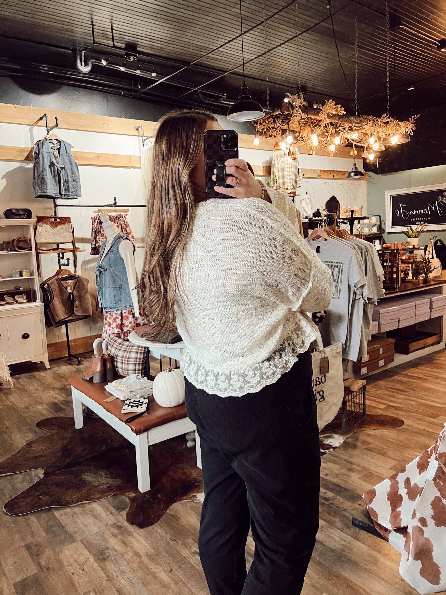 MAGNOLIA LACE SWEATER