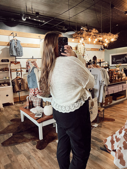 MAGNOLIA LACE SWEATER