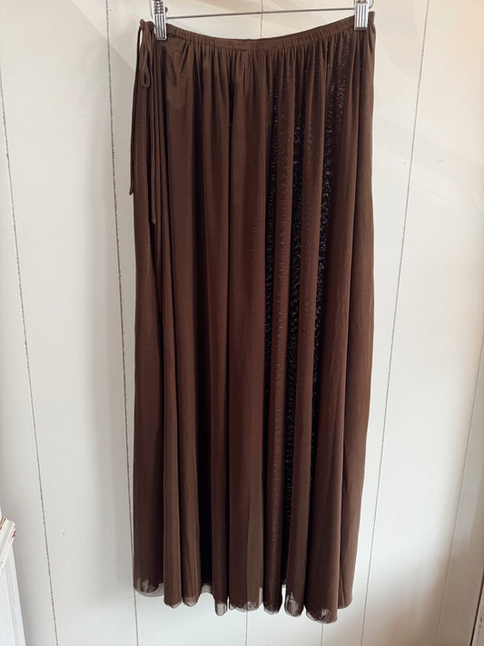 FALLING FOR YOU SEMI-SHEER SKIRT