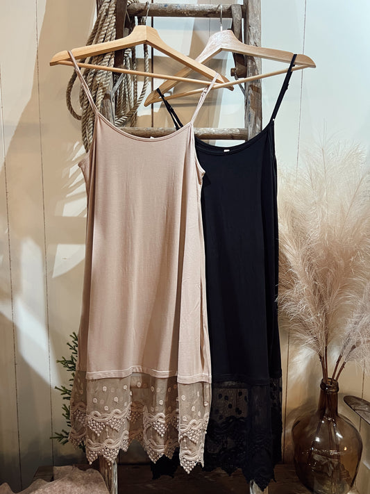 LACE TANK SLIP DRESS