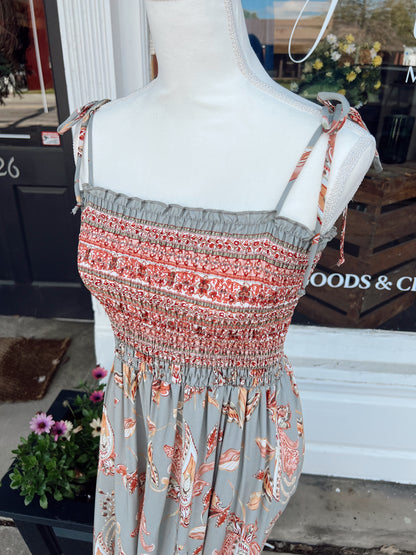 BOHO PAISLEY MAXI DRESS