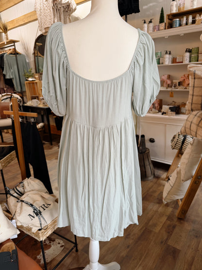 MILLIE PUFF SLEEVE MIDI DRESS