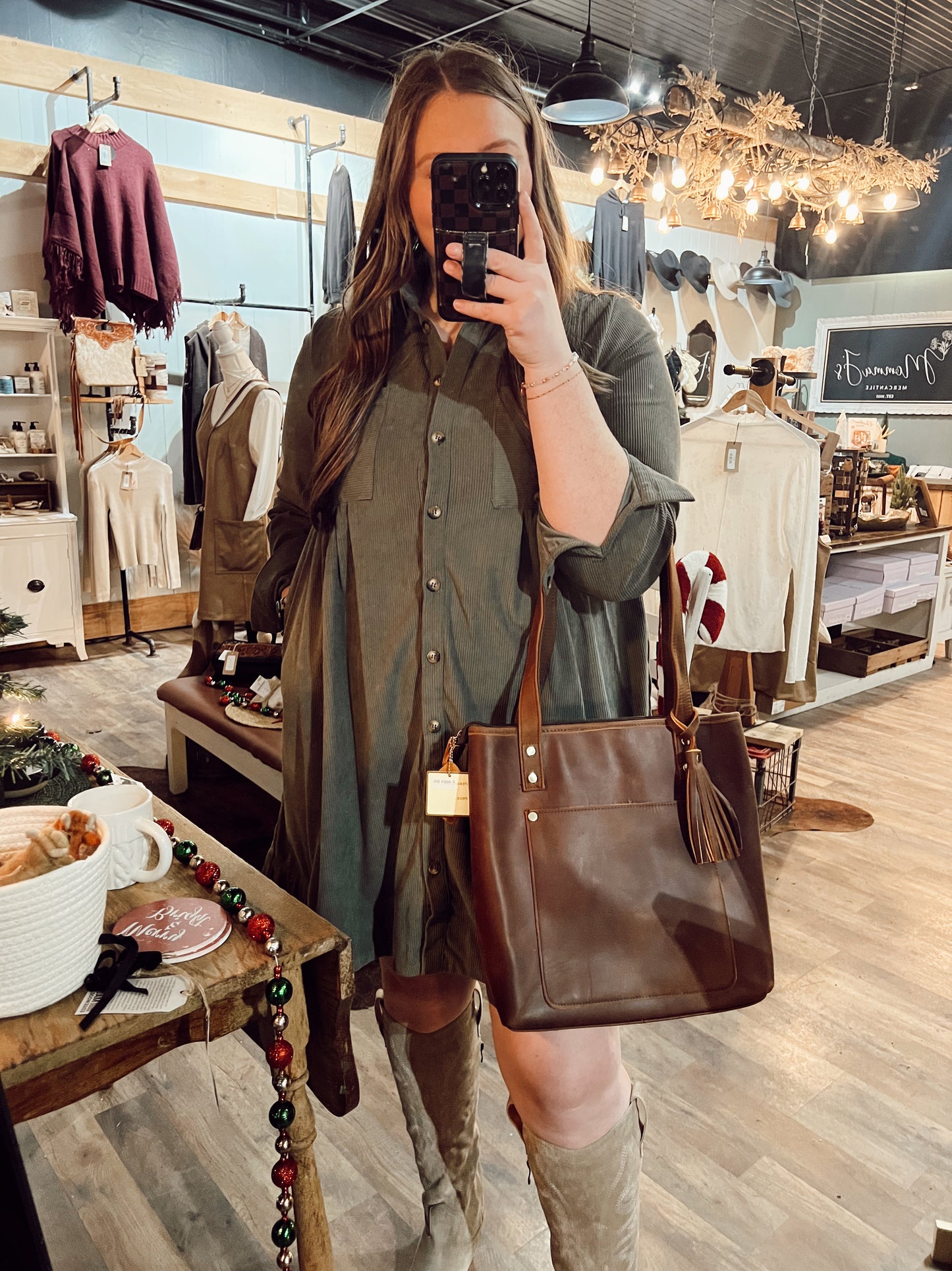 BUTTON DOWN SHIRT DRESS