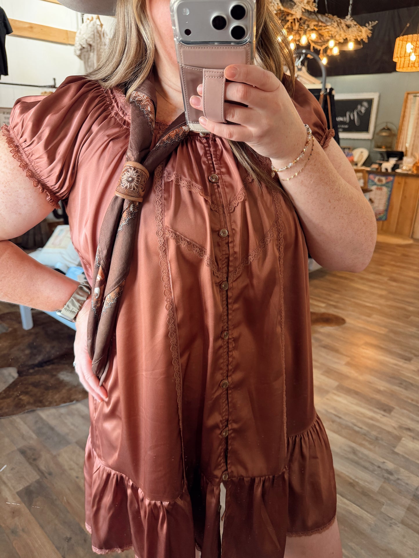JOLENE SATIN DRESS