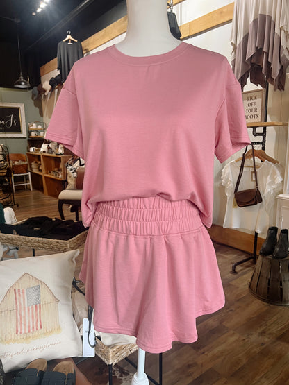 BLOSSOM SKORT & CROPPED TEE SET