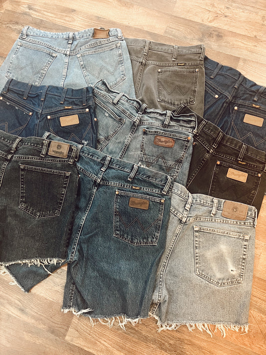 CUSTOM RETRO WRANGLER SHORTS