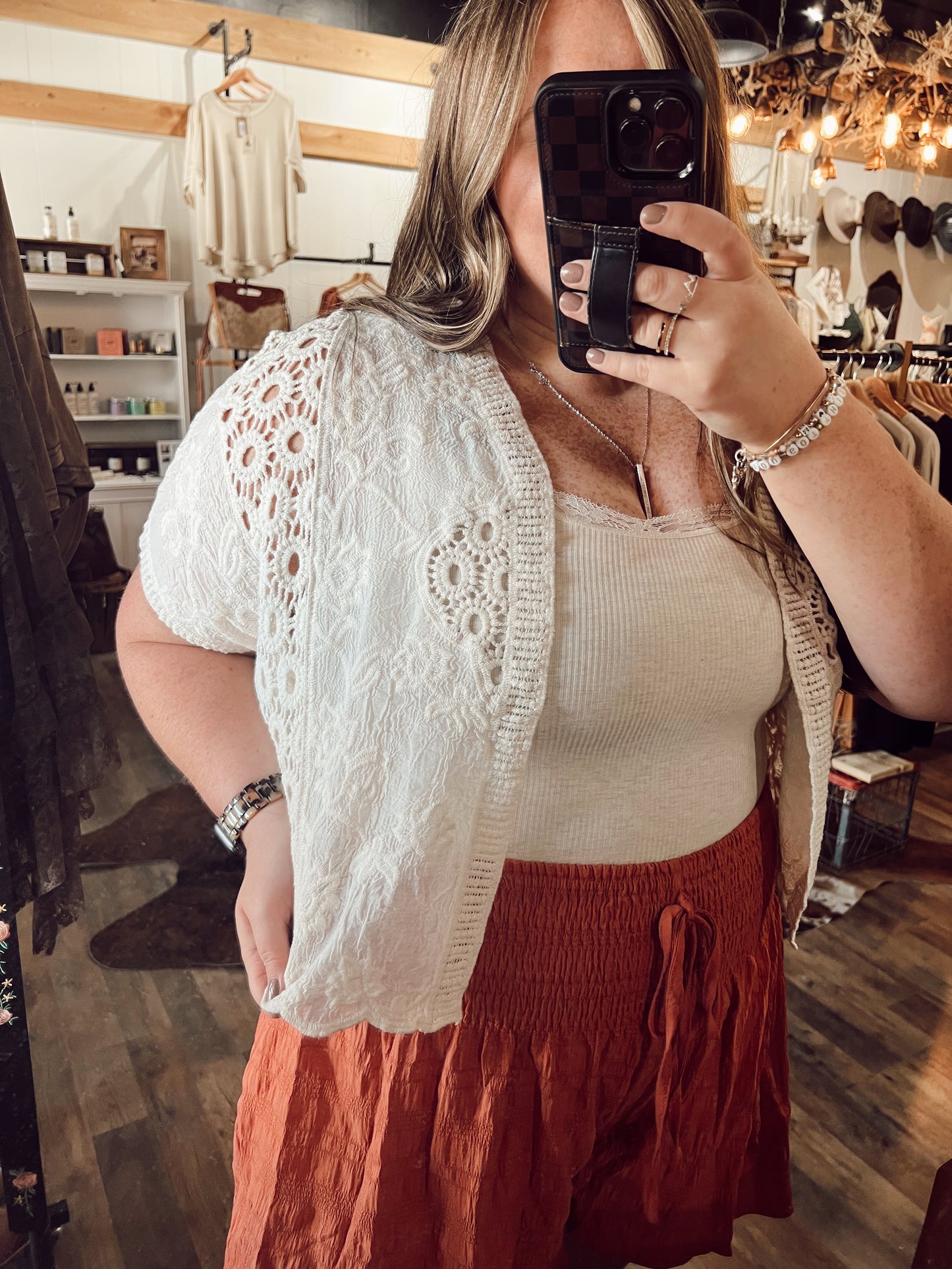 LACE BATWING SHRUG