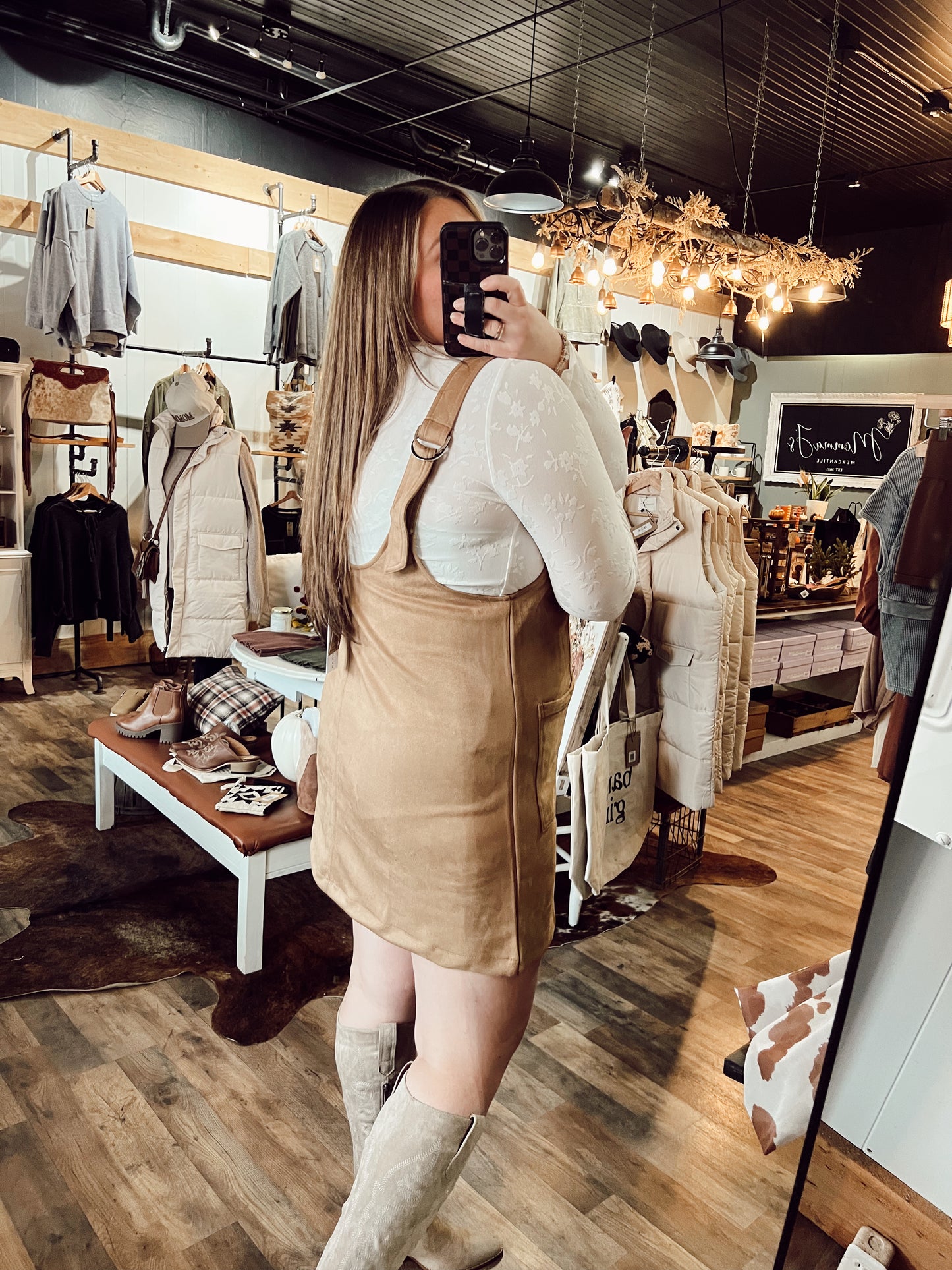 FEELIN’ OVERALL GOOD DRESS