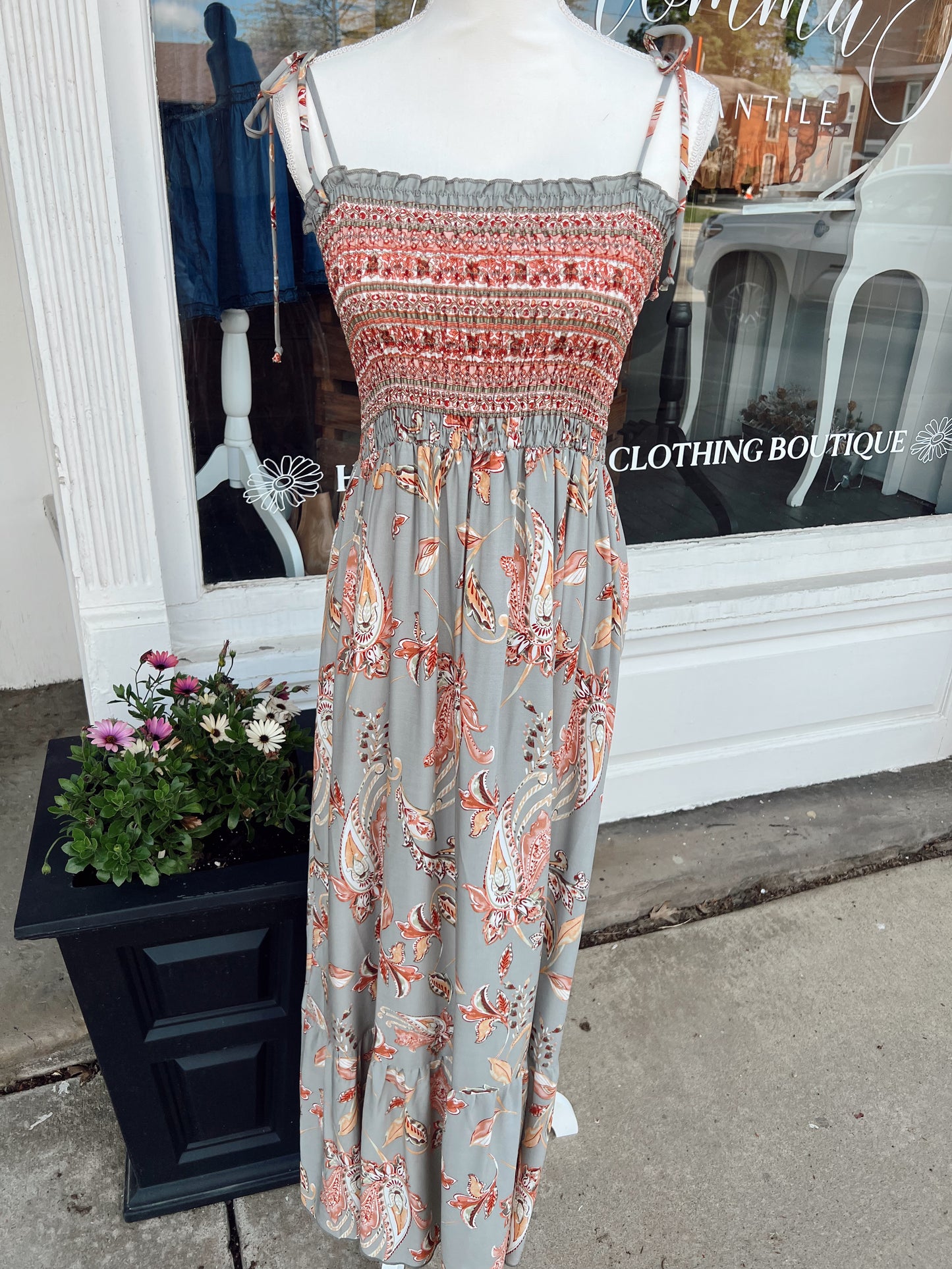 BOHO PAISLEY MAXI DRESS