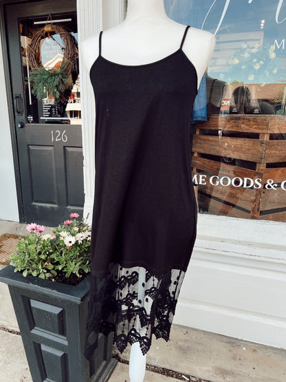 LACE TANK SLIP DRESS