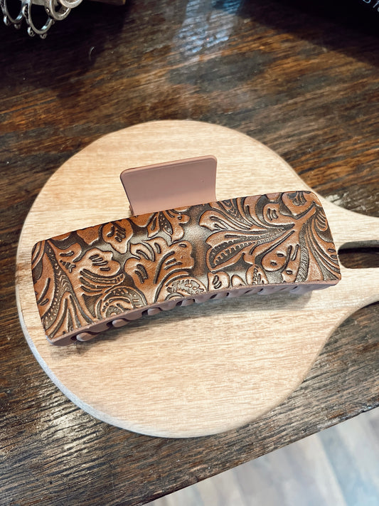 MEADOW LEATHER HAIR CLIP