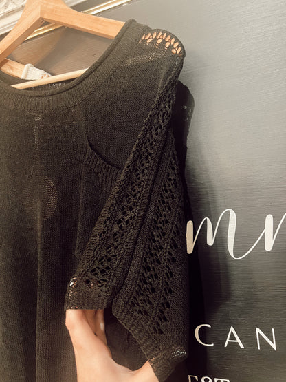 POINTELLE KNIT TOP
