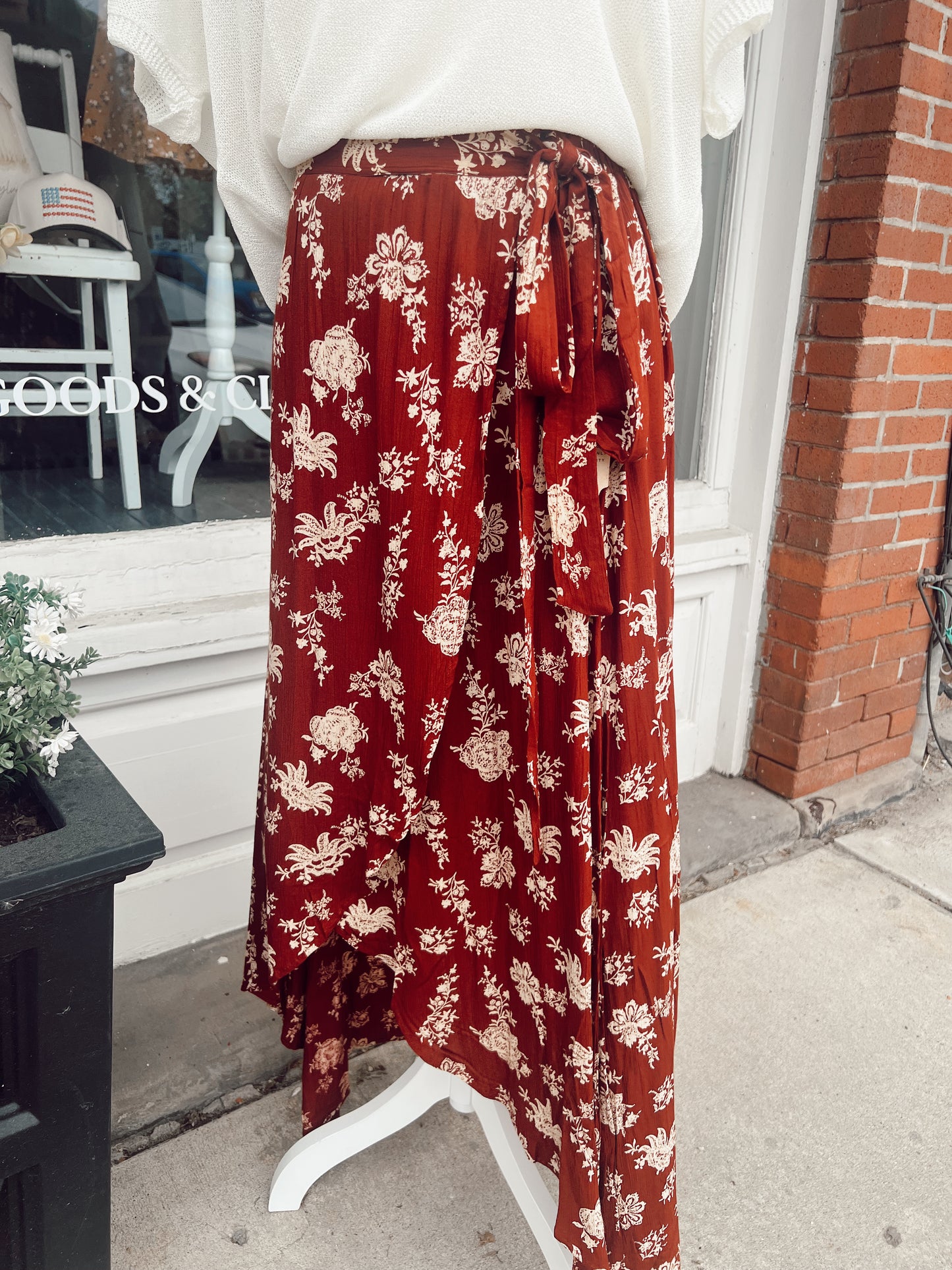 THE HATTIE MAXI WRAP SKIRT