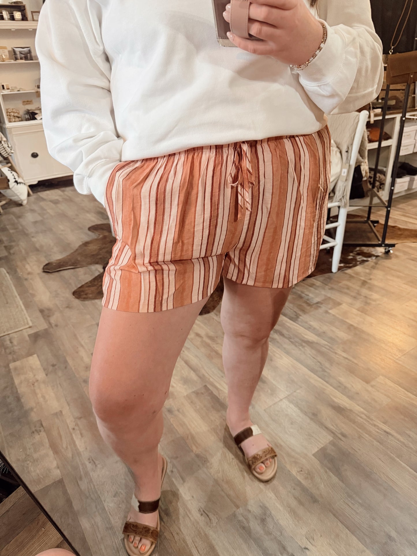 CORA STRIPE SHORTS