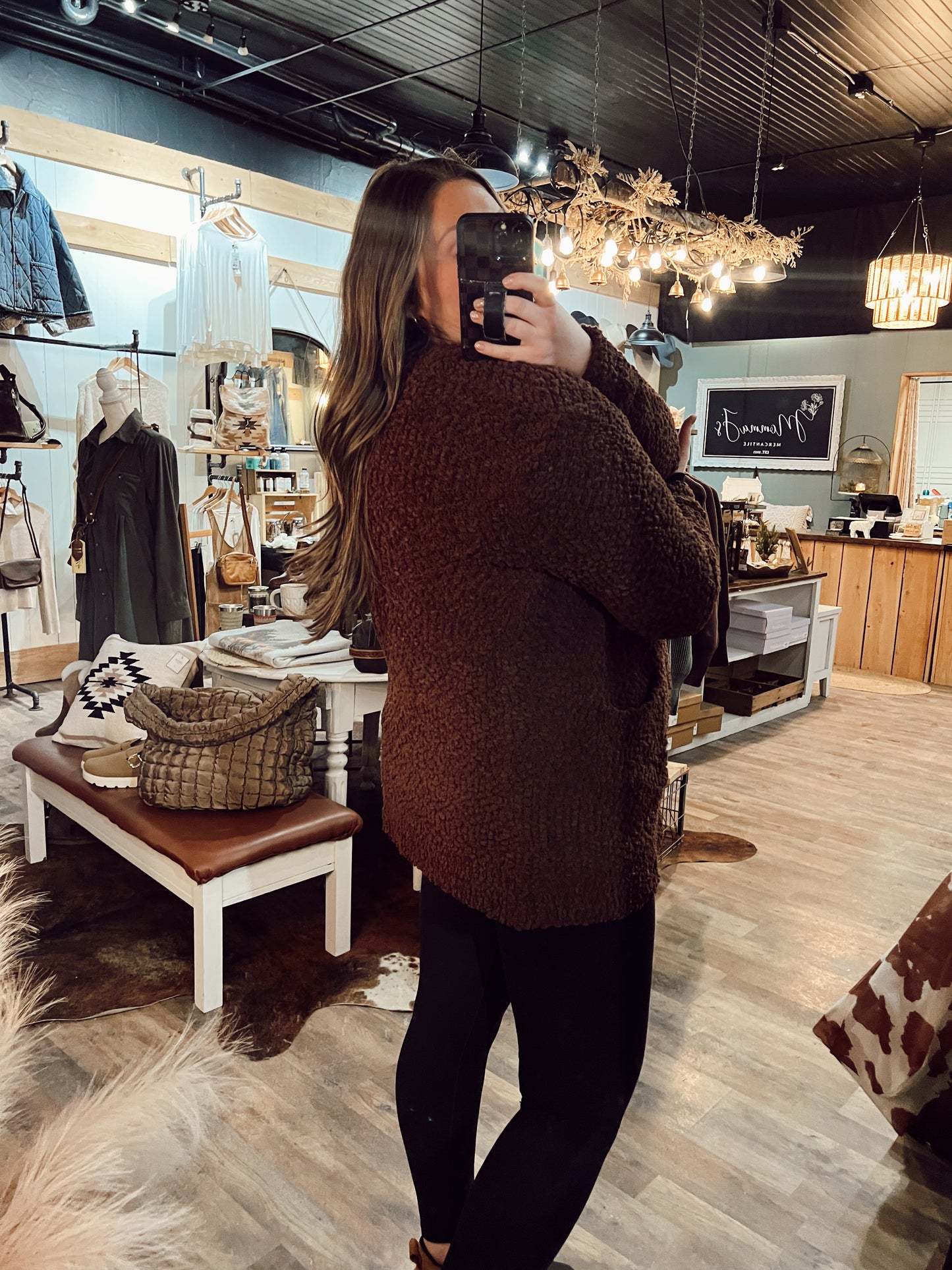 BOUCLE LONG CARDIGAN