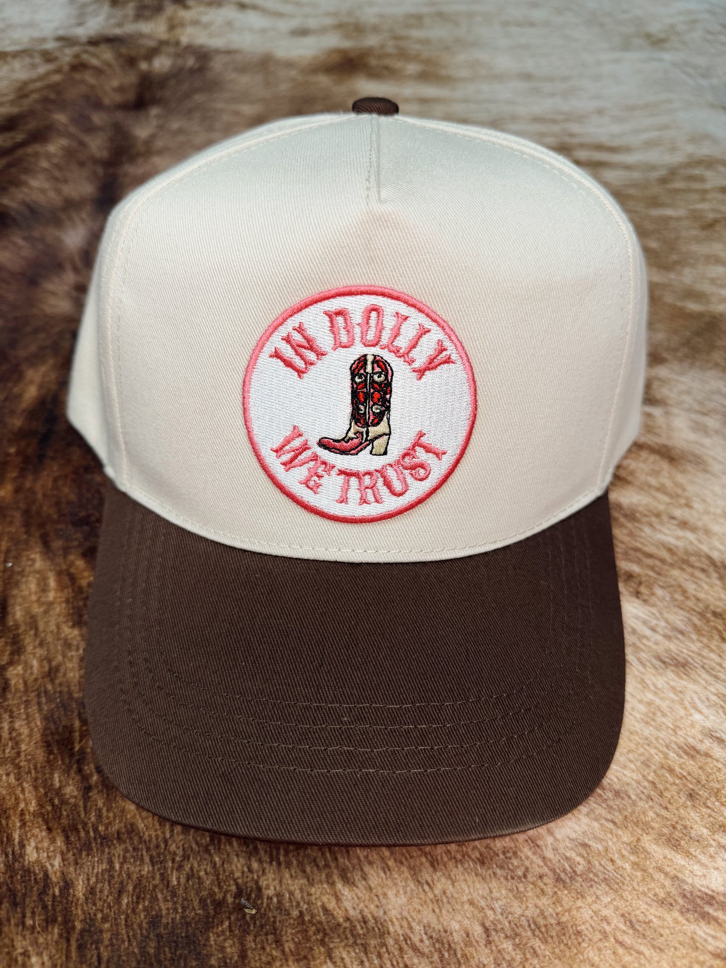 IN DOLLY WE TRUST TRUCKER: CHOCOLATE
