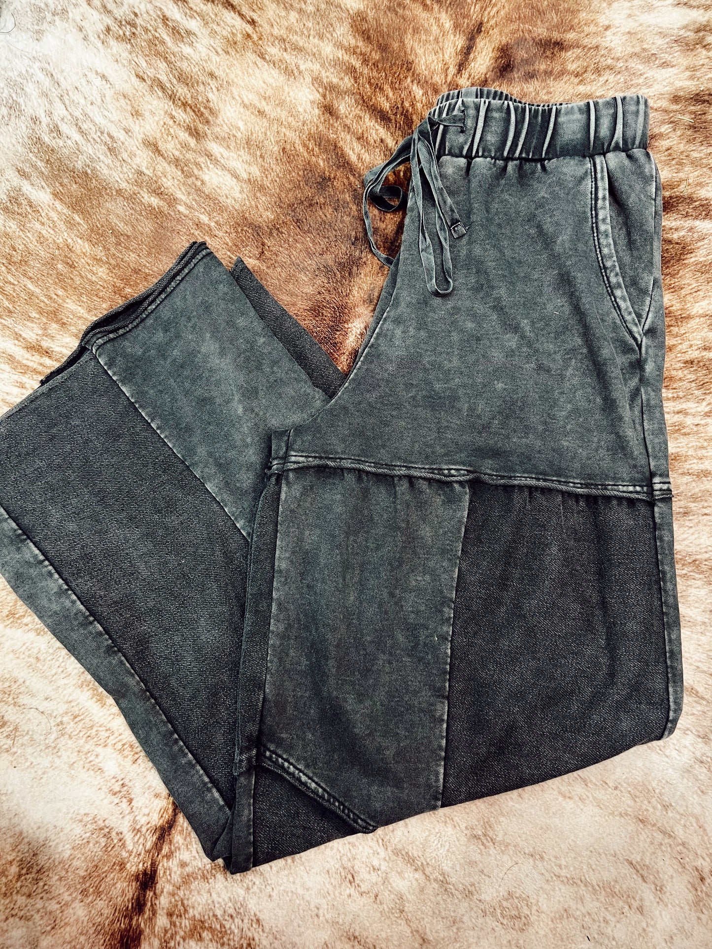 BE FREE MINERAL WASH WIDE LEG
