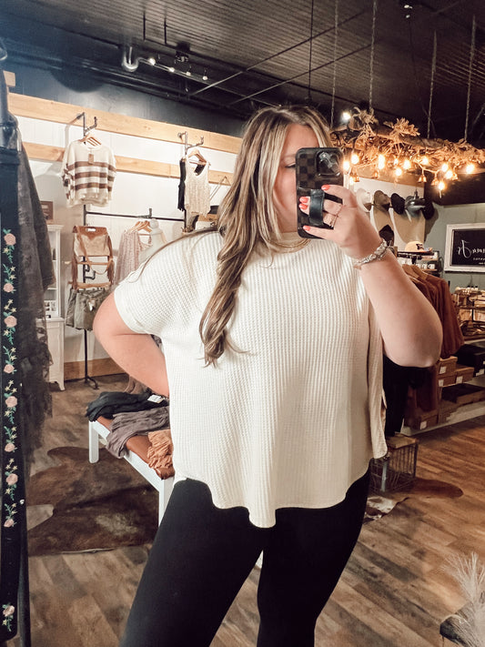 WILLA WAFFLE TOP