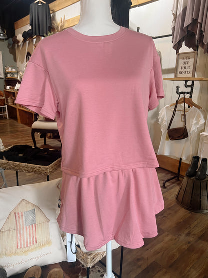BLOSSOM SKORT & CROPPED TEE SET