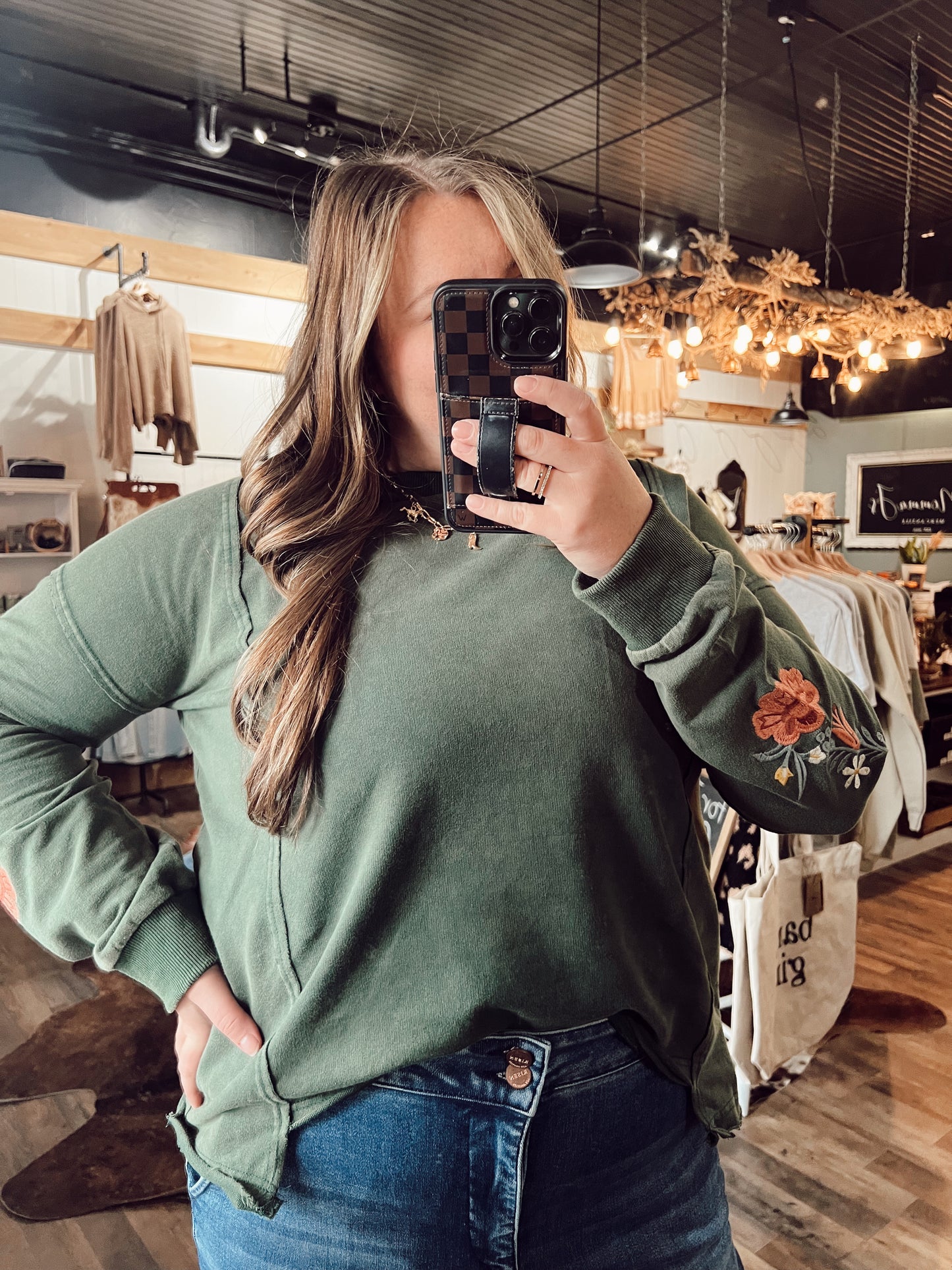 THISTLE & THORN EMBROIDERED TOP